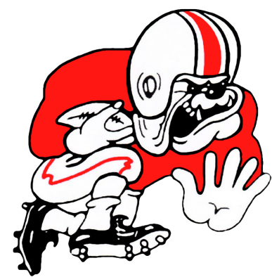 Animated Bulldog Football Mascot PNG with transparent background