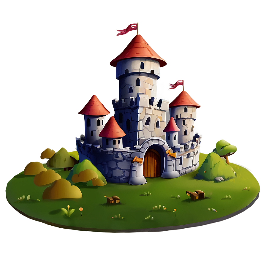 Animated Castle Illustration Png 70