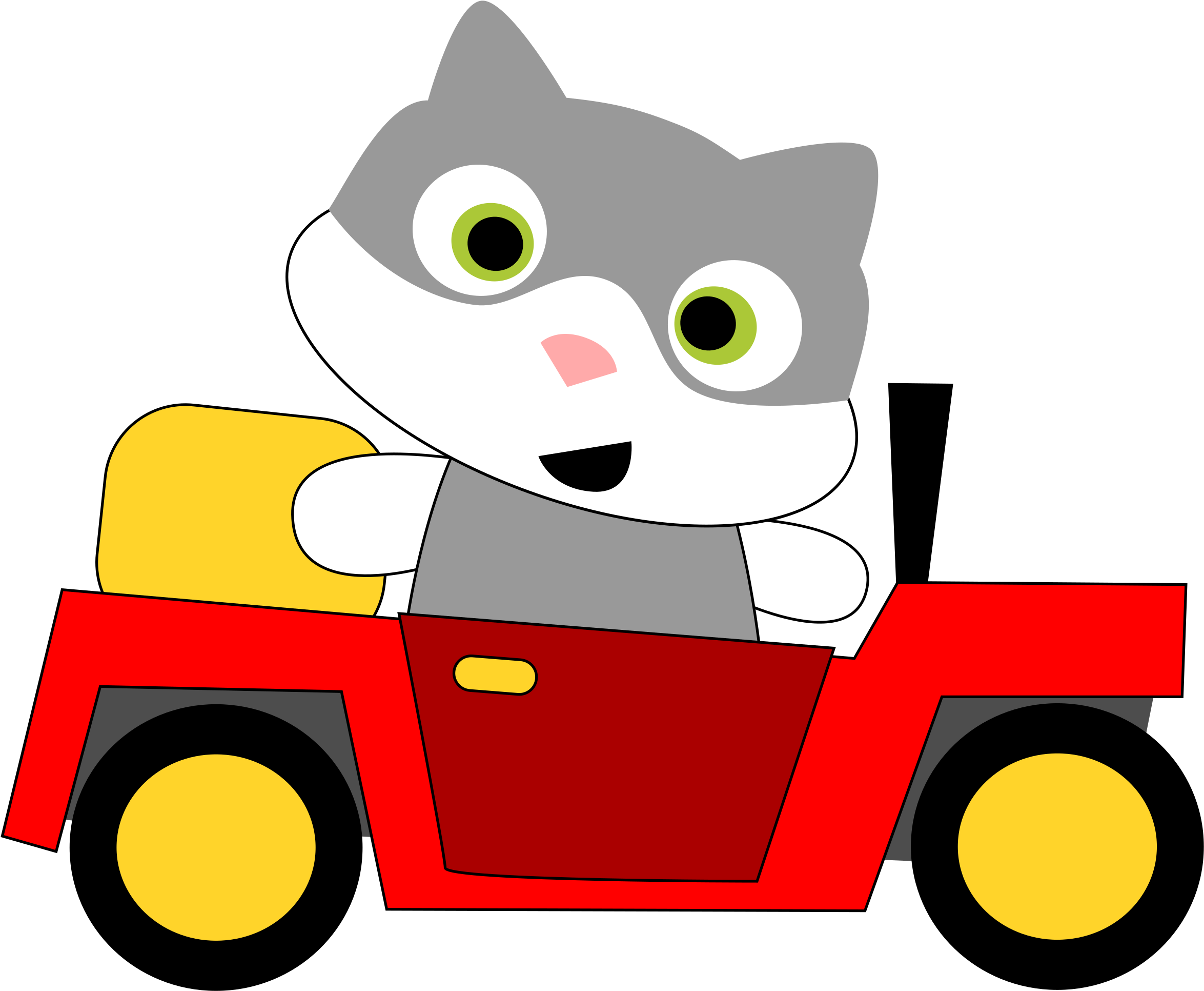 A Cat Driving Icons Png Free And - Cat Driving Car Clipart PNG with transparent background