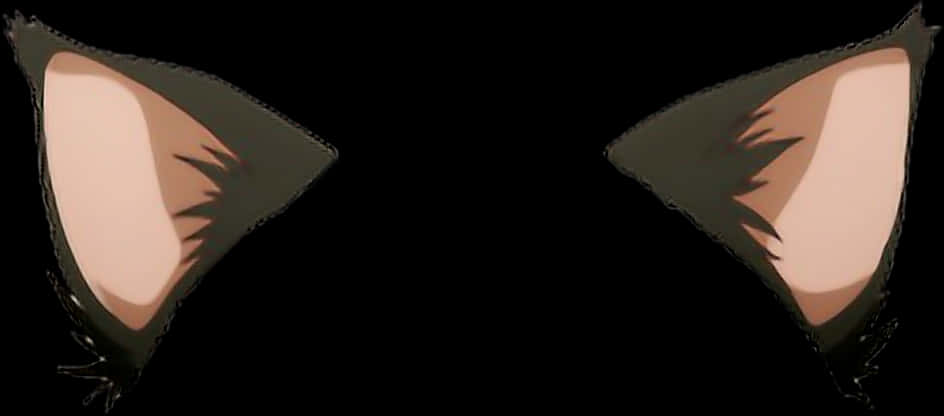 Animated Cat Ears Black Background