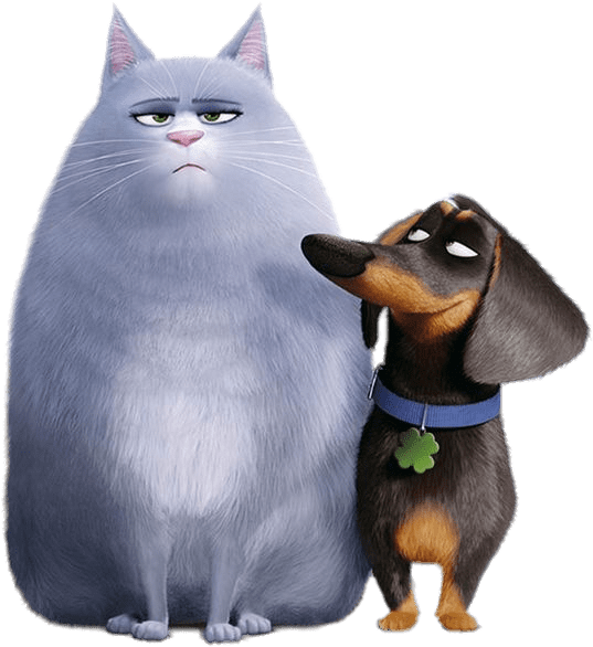 Animated Catand Dog Friends