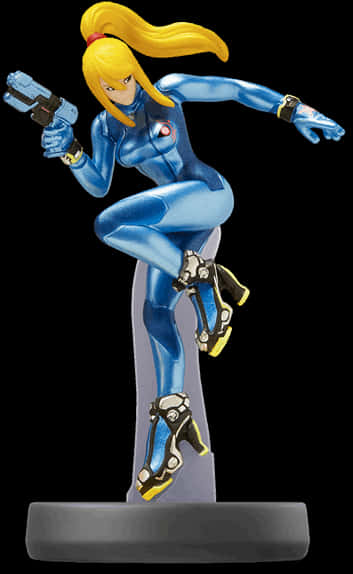 Animated Character Blue Bodysuit Figure