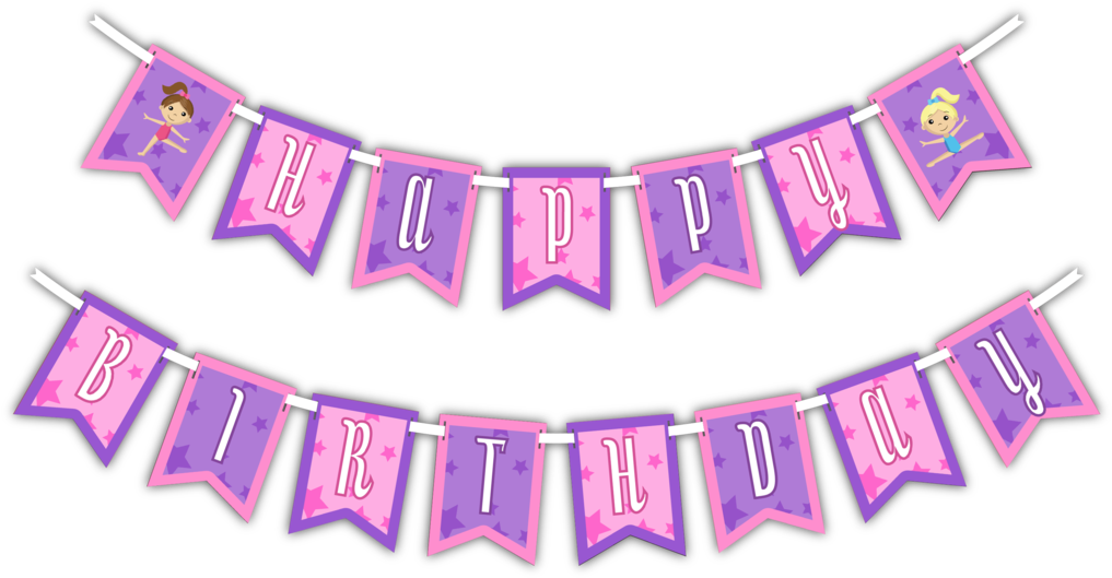 Animated Character Happy Birthday Banner