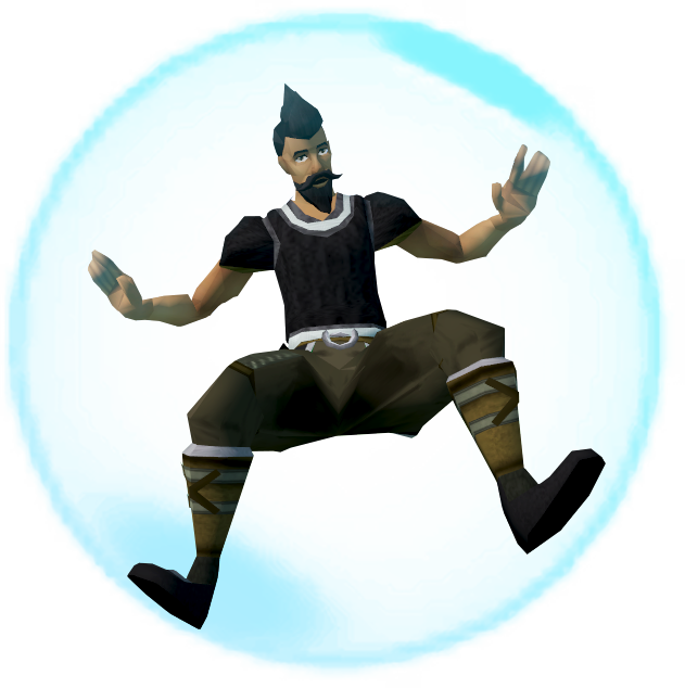Animated Character Meditating Underwater PNG with transparent background