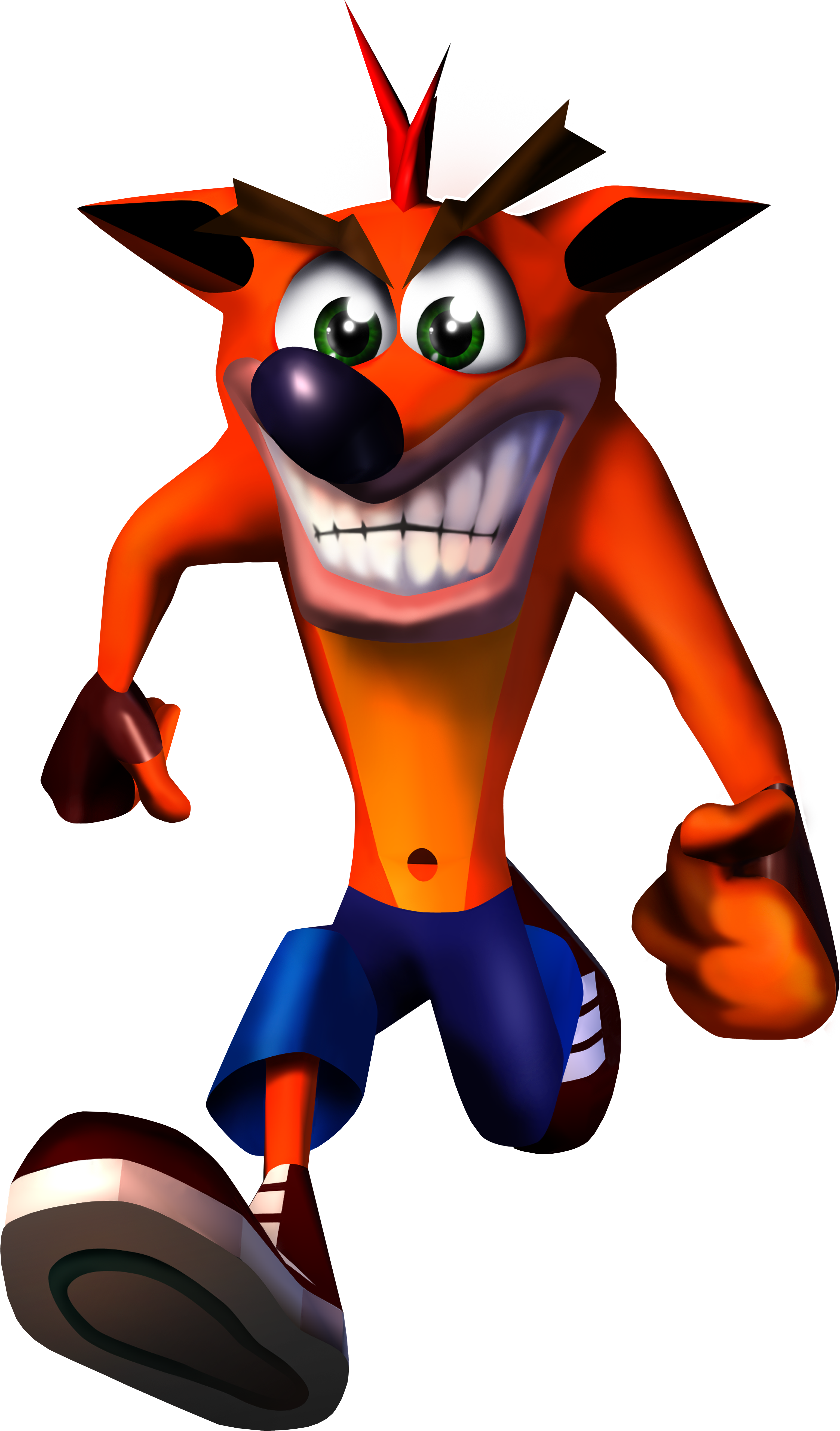 Animated Character Orange Marsupial Jumping