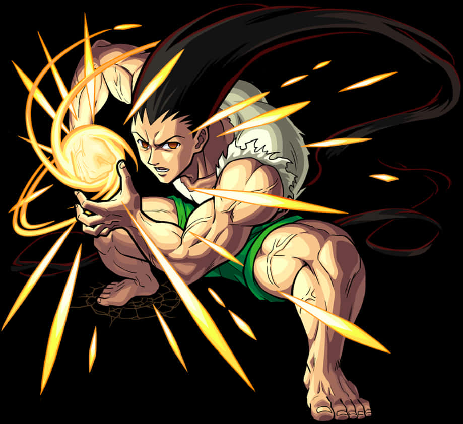 Animated Character Power Up PNG with transparent background
