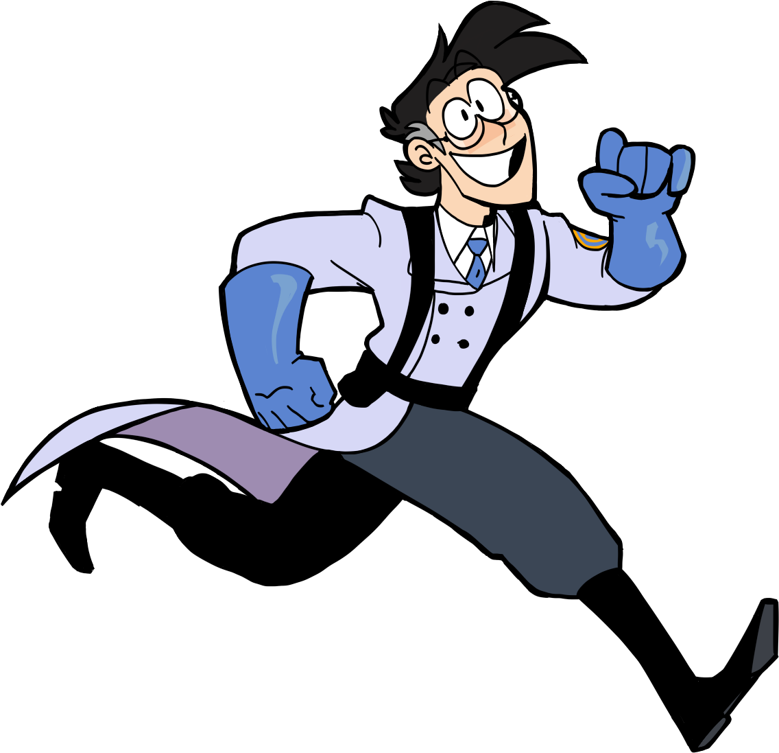 Animated Character Running Pose