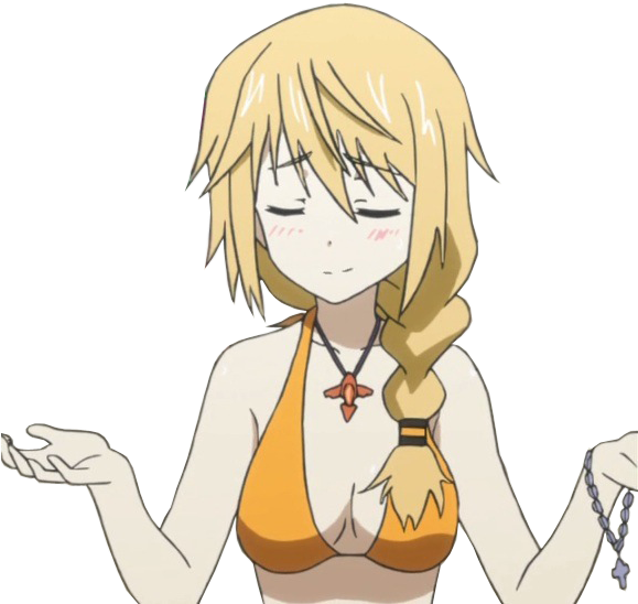 Anime Girl Shrugging Shoulders, HD Png Download PNG with transparent background