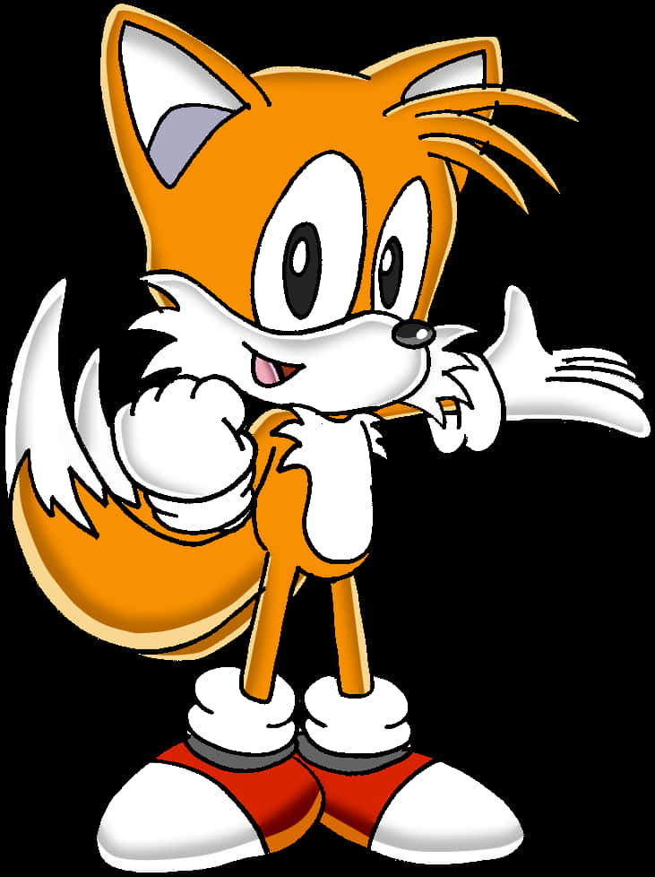 Animated Character Tails Pose