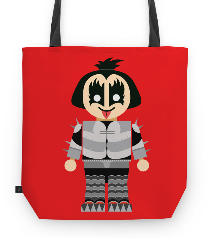 Animated Character Tote Bag Design