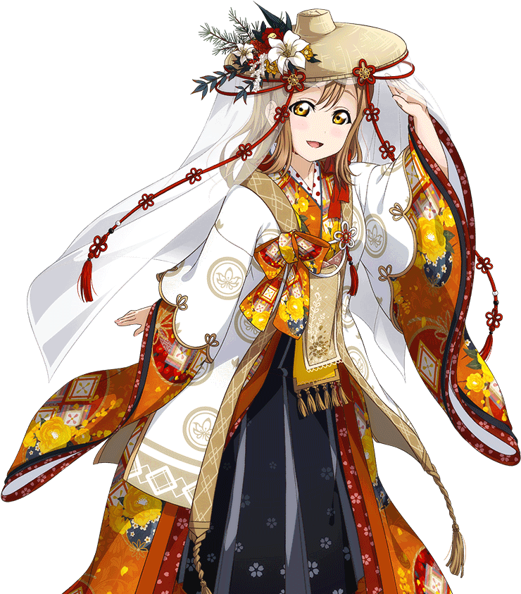 Animated Character Traditional Kimono PNG with transparent background