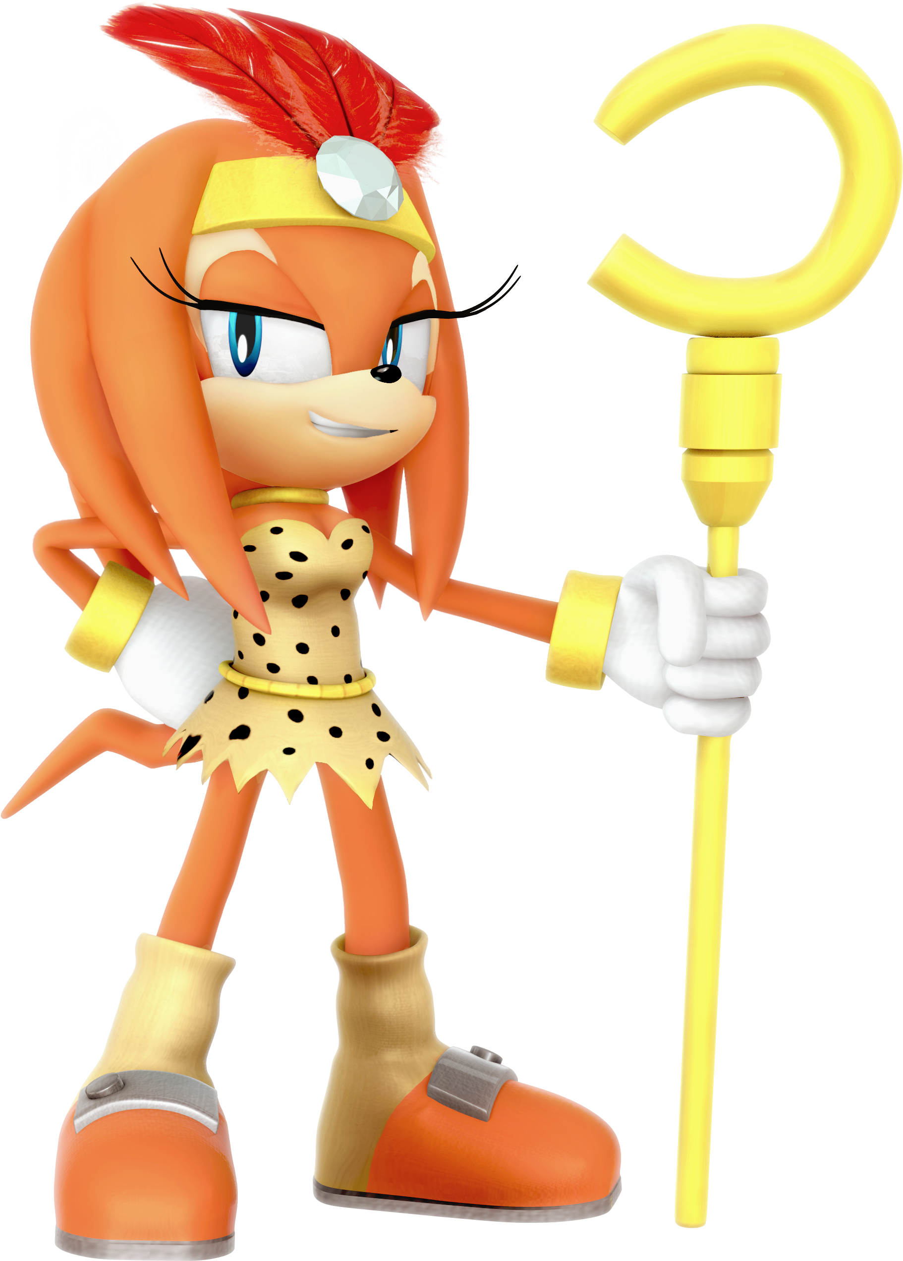 Animated Character With Golden Staff.png