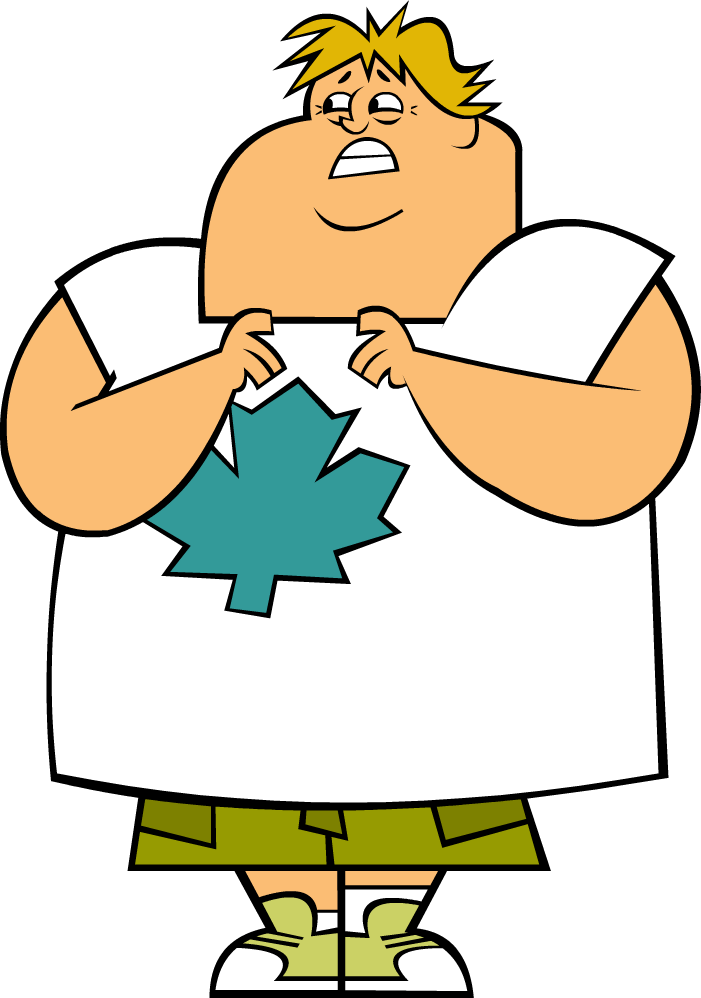 Animated Character With Maple Leaf Shirt