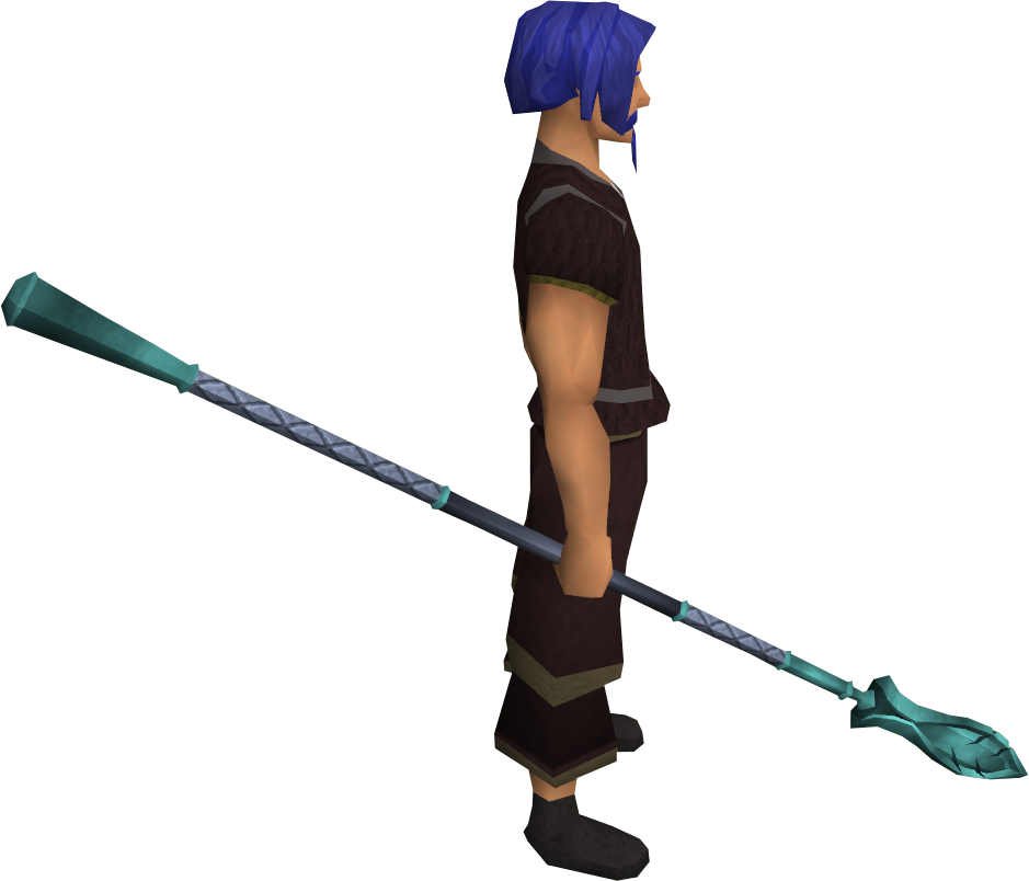 Animated Character With Spear