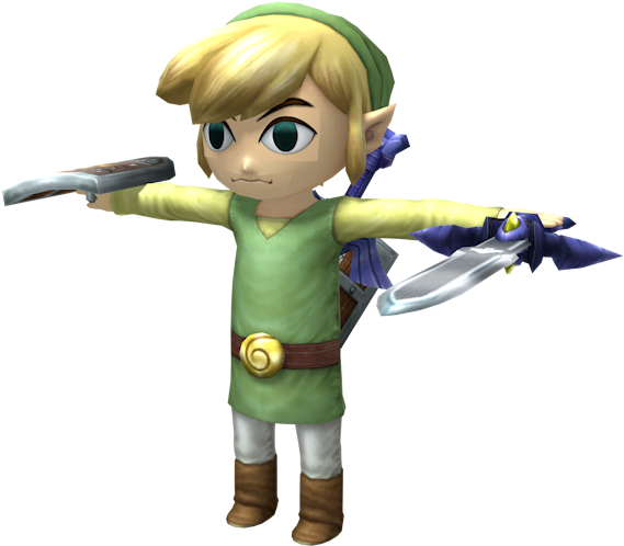 Download Zip Archive - Toon Link With Gun, HD Png Download PNG with transparent background