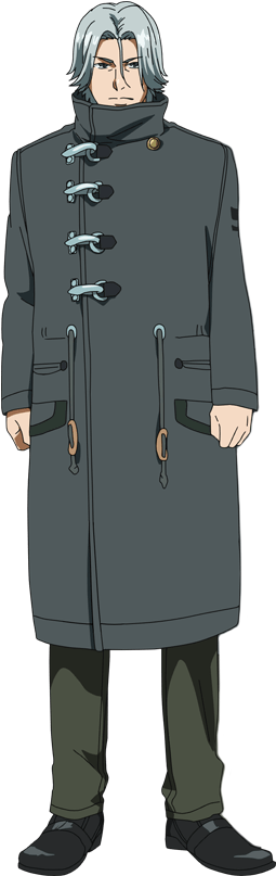 Animated Characterin Military Uniform PNG with transparent background