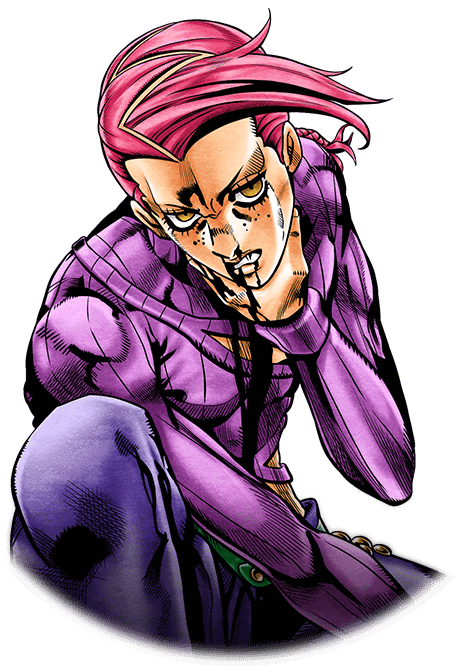 Animated Characterin Purple Suit PNG with transparent background