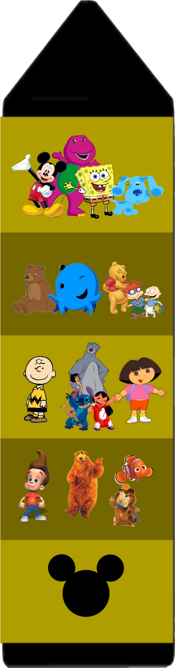 Animated Characters Collage