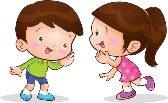 Animated Children Talking PNG with transparent background