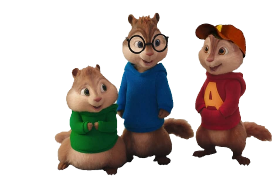 Animated Chipmunk Trio