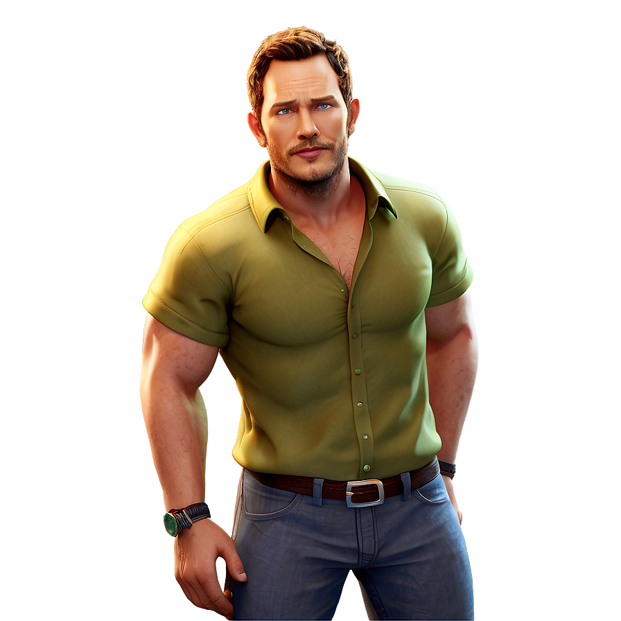 Animated Chris Pratt Character PNG 06232024 PNG with transparent background