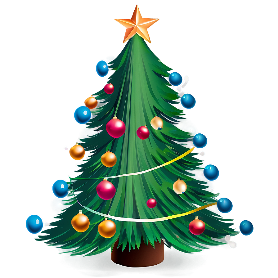 Animated Christmas Tree Transparent Png 05262024