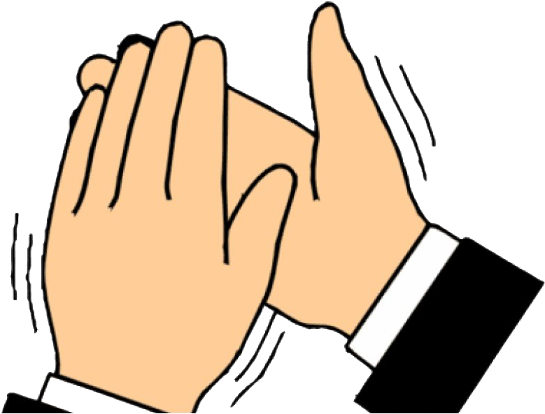 Animated Clapping Hands PNG with transparent background