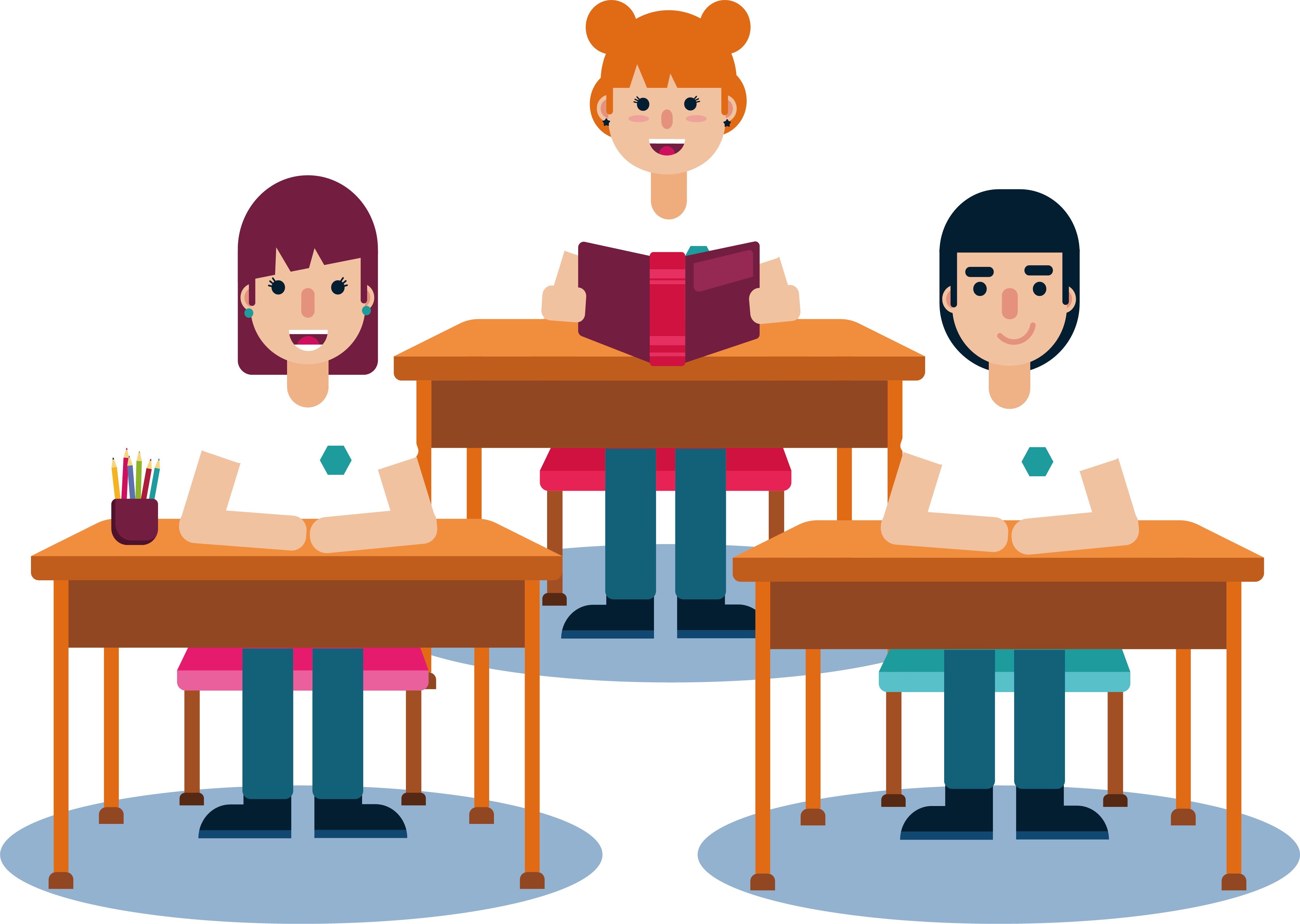 Student Lesson Clip Art - Students In Class Clipart, HD Png Download PNG with transparent background