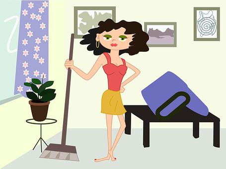 Animated Cleaning Day PNG with transparent background