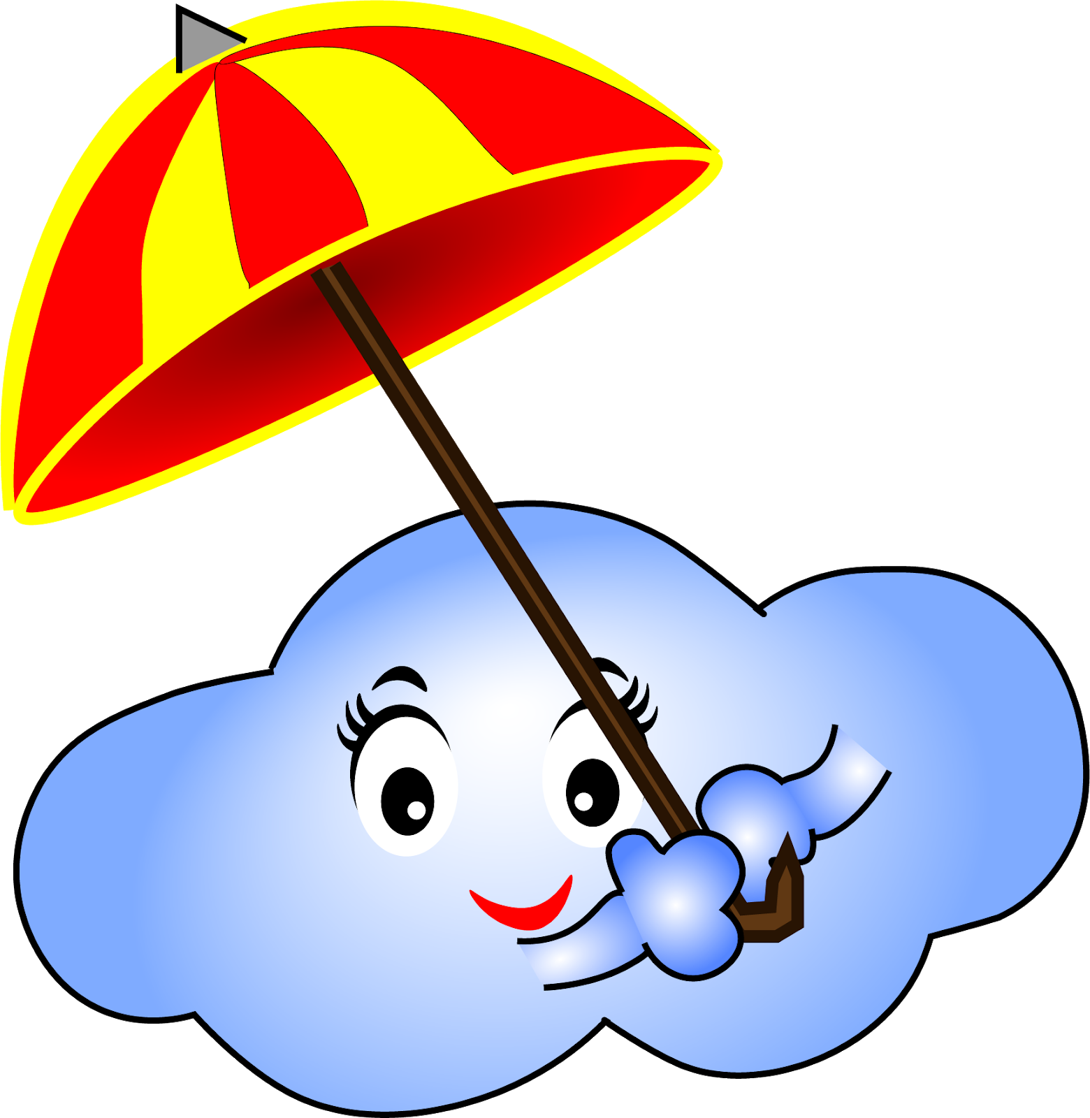 Rain Cloud Clipart Png Transparent Background - Clouds Smile Clipart Png, Png Download PNG with transparent background