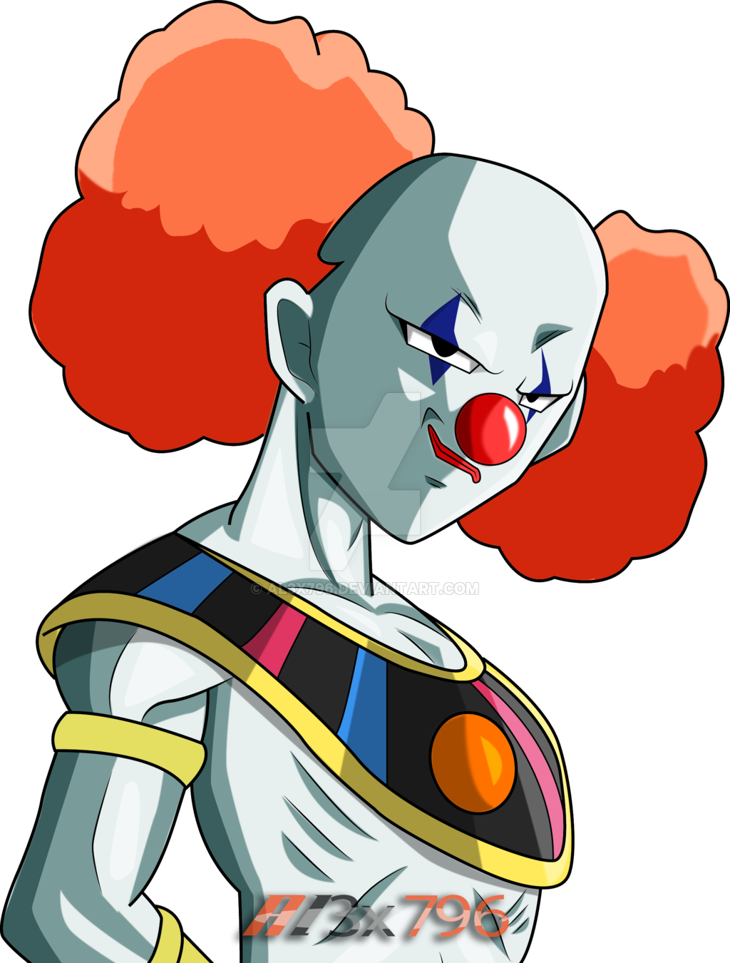 Clown God Of Destruction Dragon Ball Super By Al3x796 - Clown God Of Destruction Dragon Ball Super PNG with transparent background