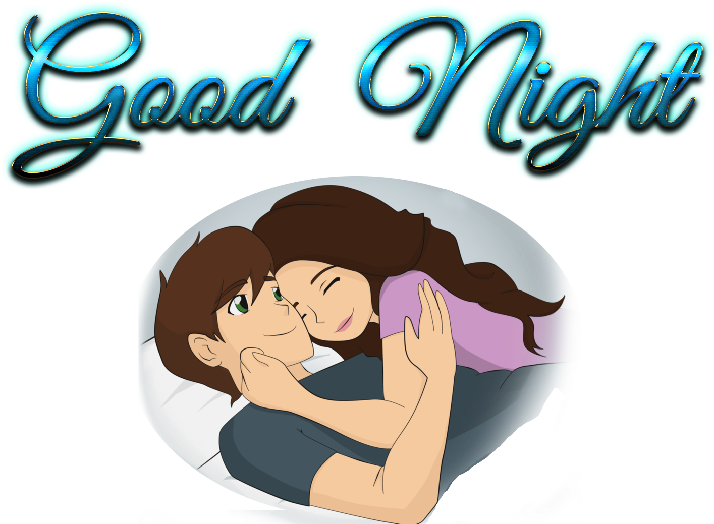 Animated Couple Good Night