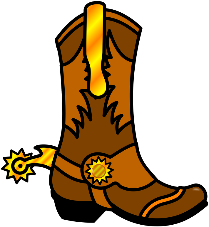 Animated Cowboy Bootwith Spurs