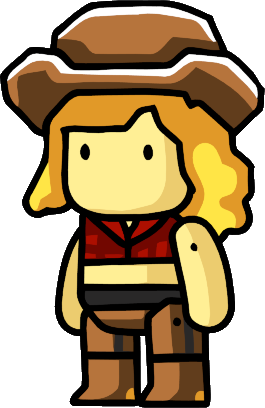 Animated Cowgirl Character.png PNG with transparent background