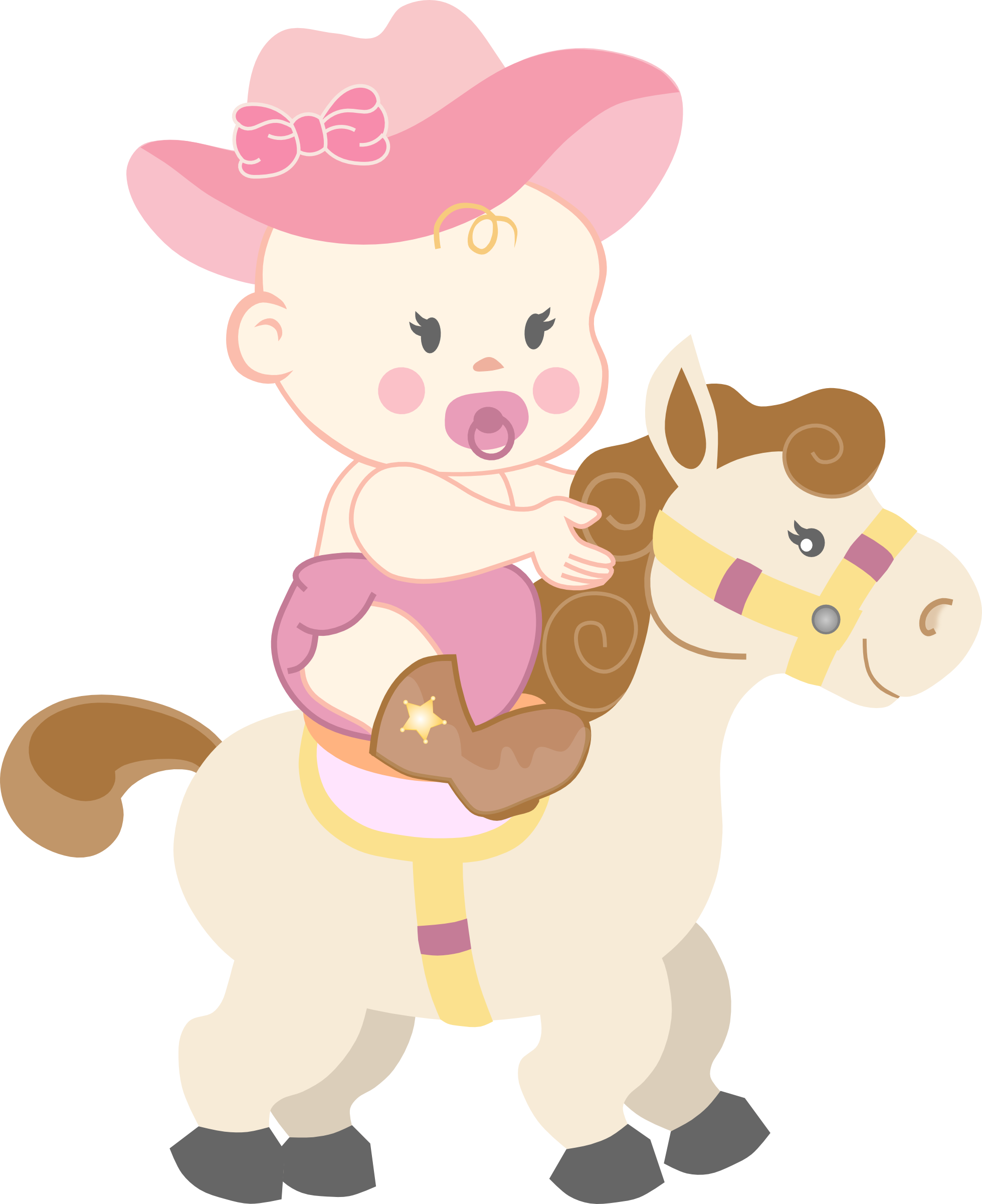 Animated Cowgirlon Pony PNG with transparent background