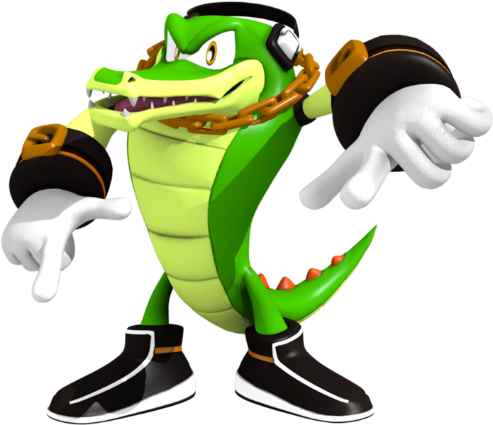 Animated Crocodile Character Pointing