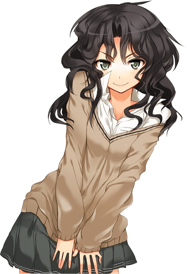 Anime Curly Hair, Wavy Hair, Messy Hair, Long Hair, - Anime Girl With Curly Hair, HD Png Download PNG with transparent background