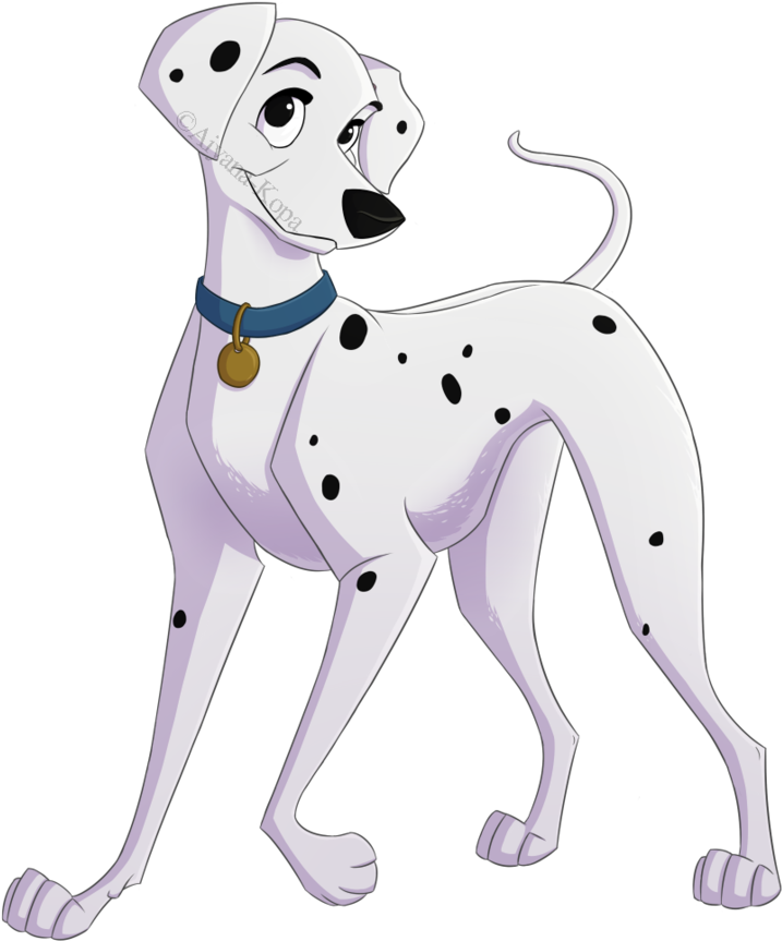 Animated Dalmatian Dog Illustration