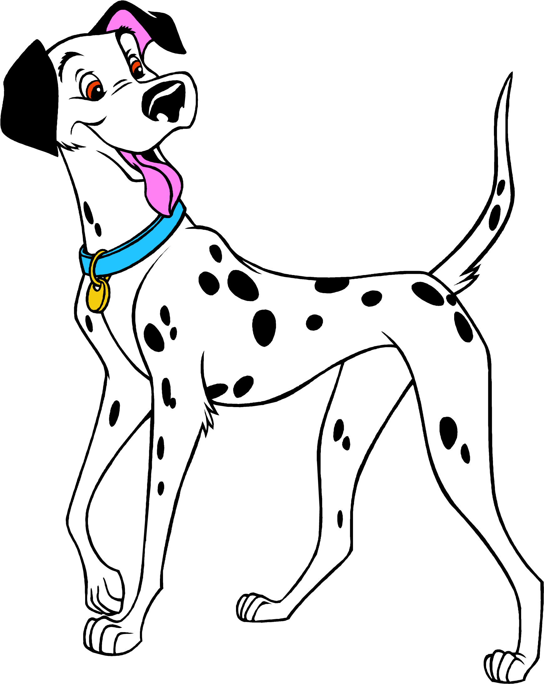 Animated Dalmatian Dog Standing