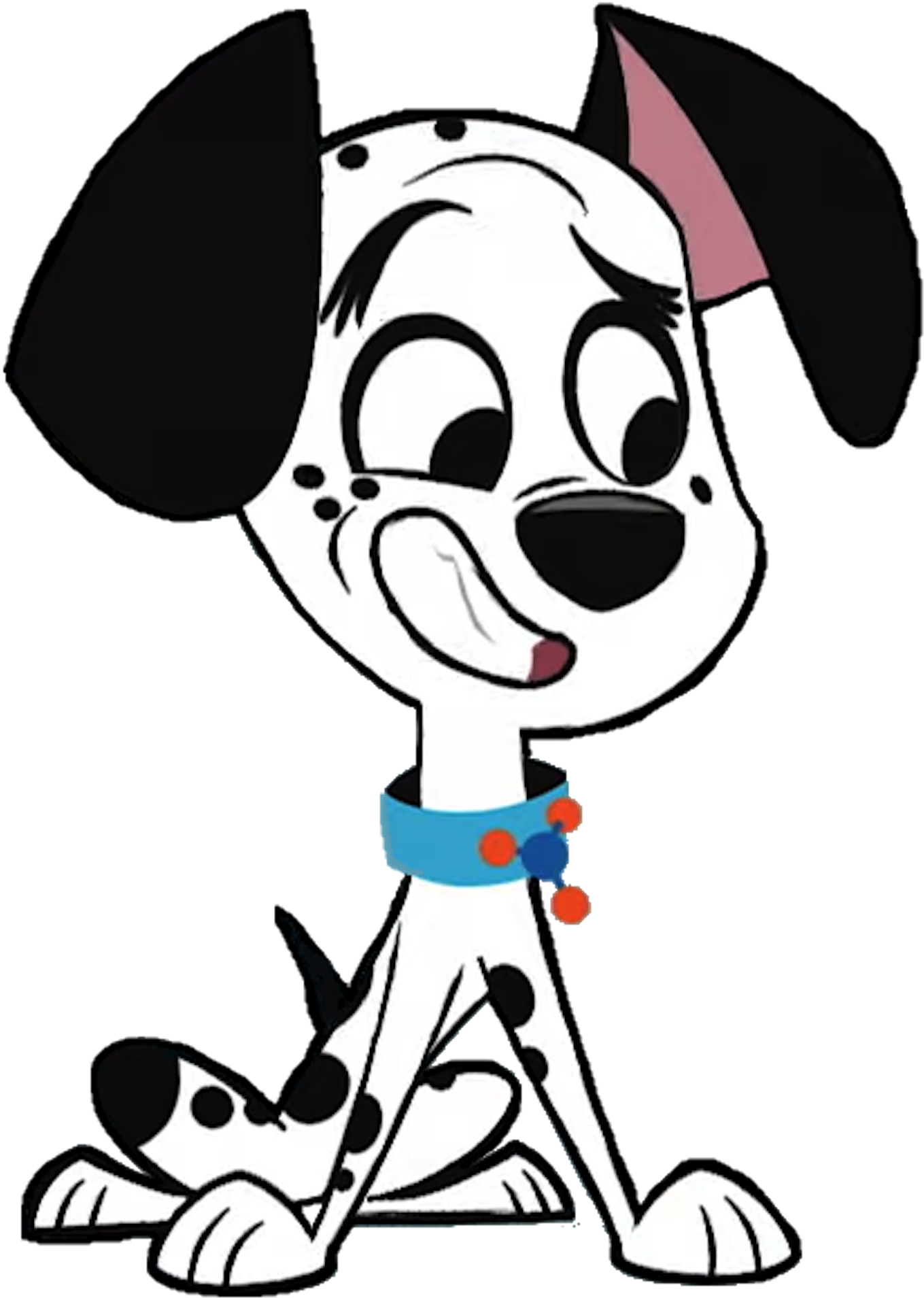 Animated Dalmatian Puppy Sitting