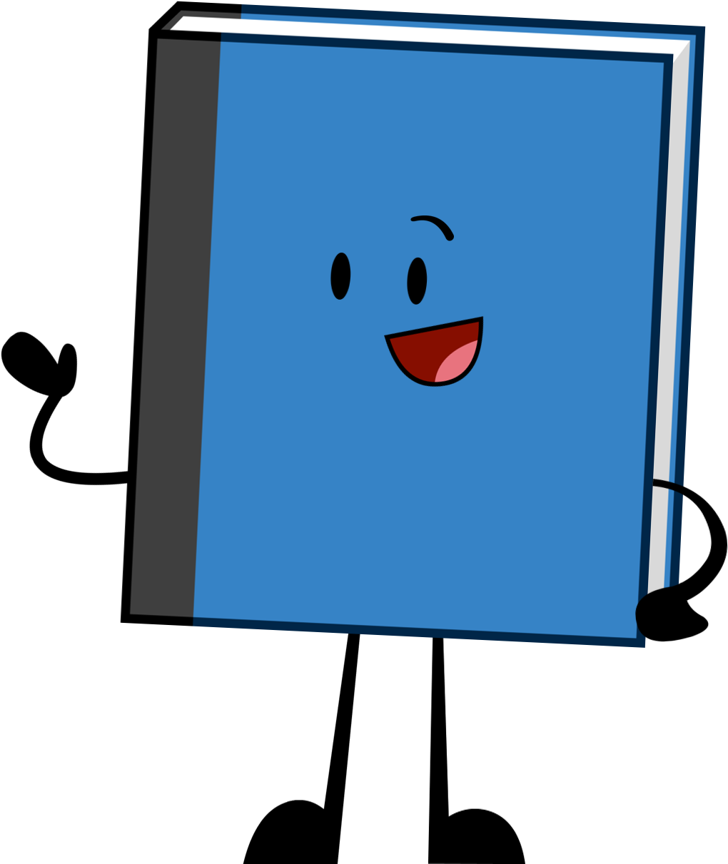 Animated Dictionary Character PNG with transparent background