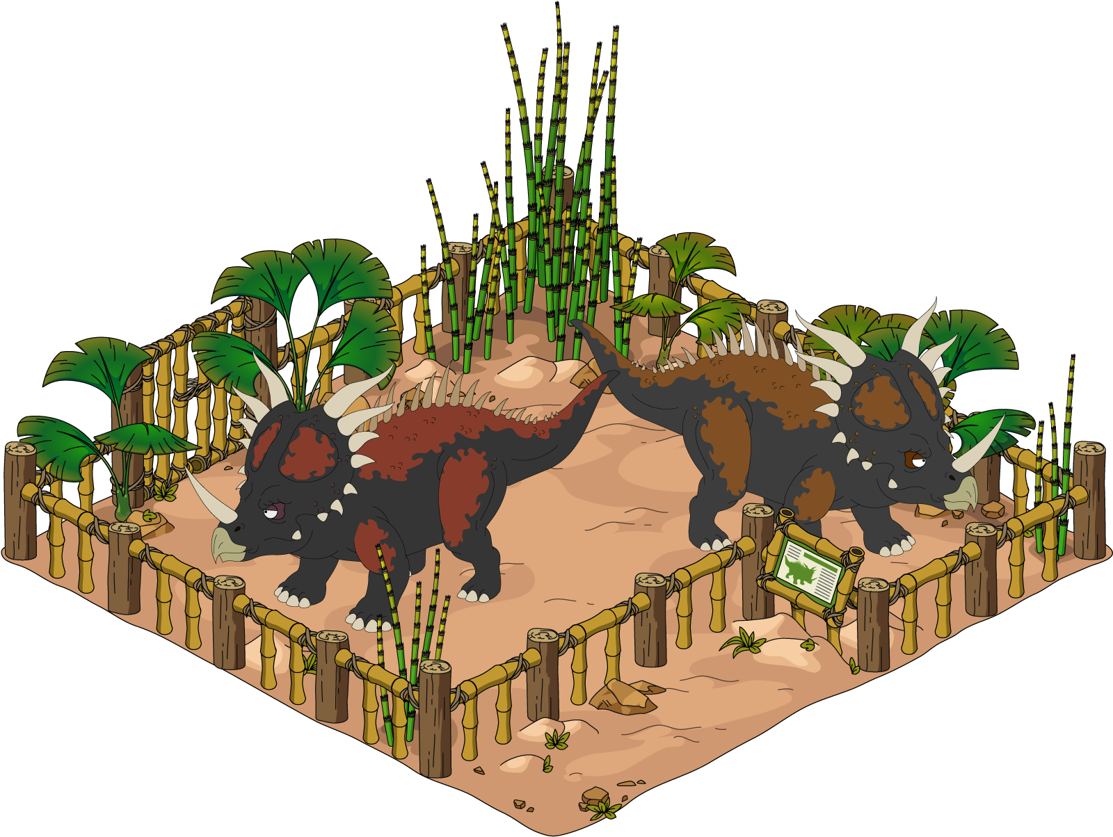 Animated Dinosaursin Habitat