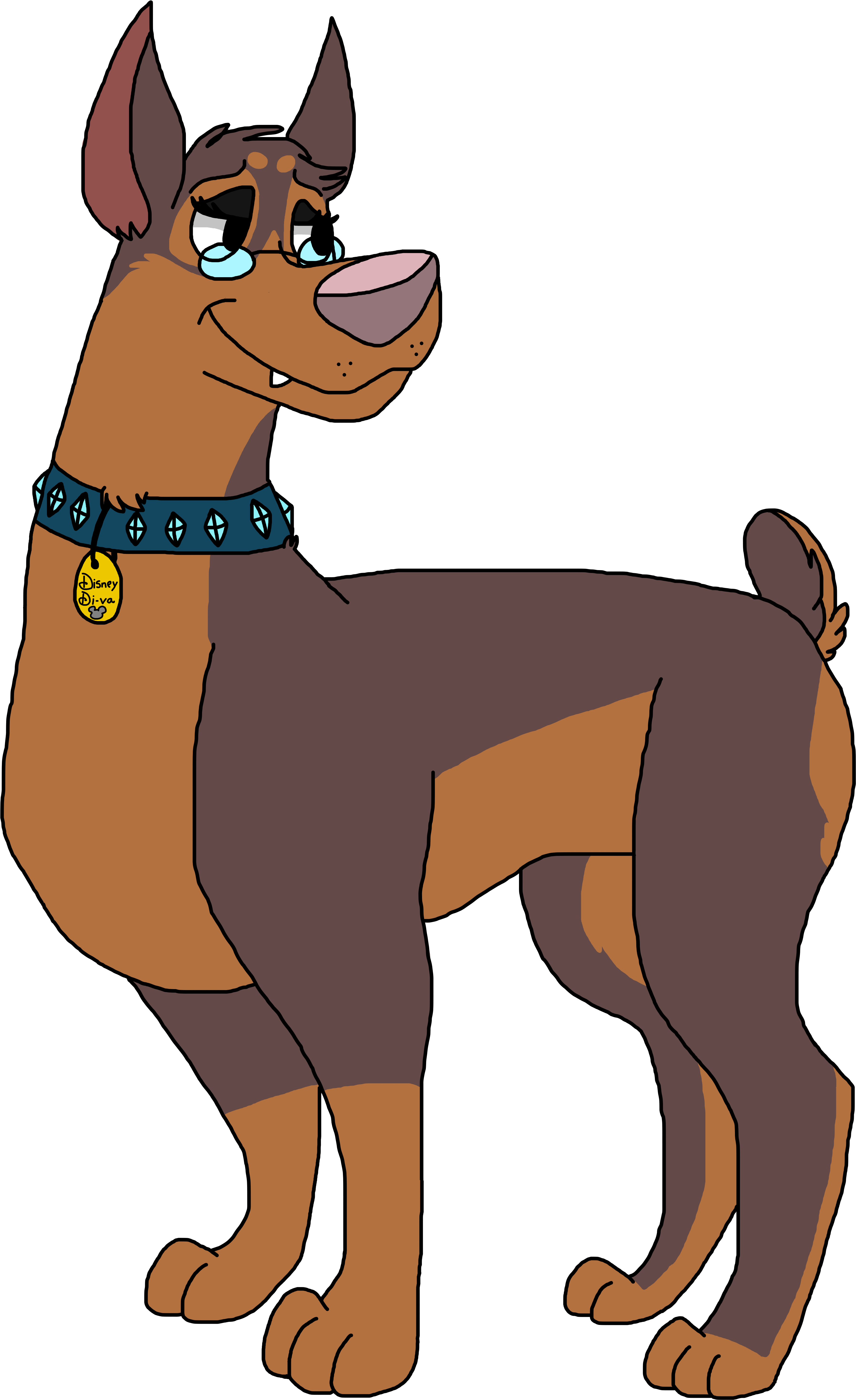 Animated Doberman Character