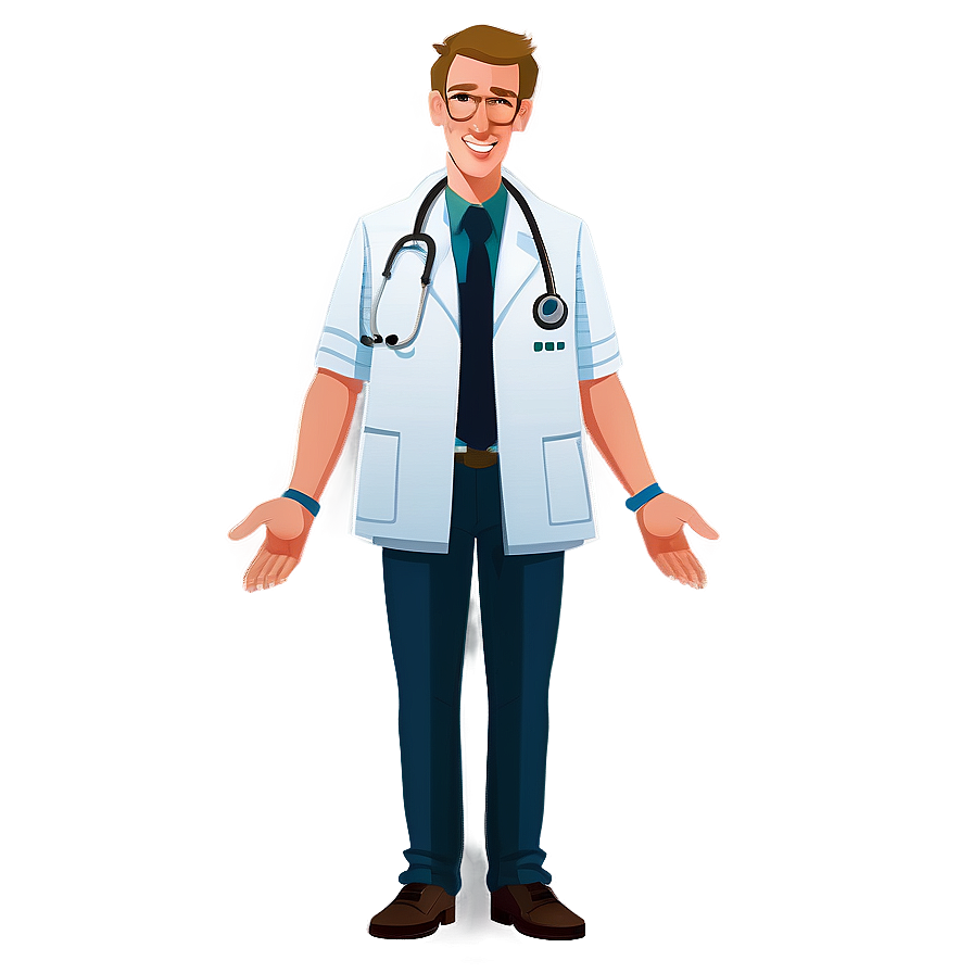 Animated Doctor Cartoon PNG jte PNG image with a transparent background, free high-resolution download