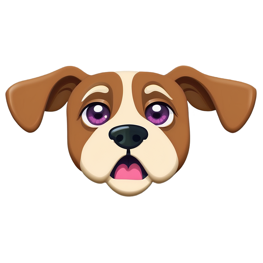 Animated Dog Face Emoji Png 06212024