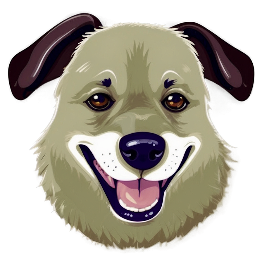 Animated Dog Head Graphic PNG apk PNG image with a transparent background, free high-resolution download