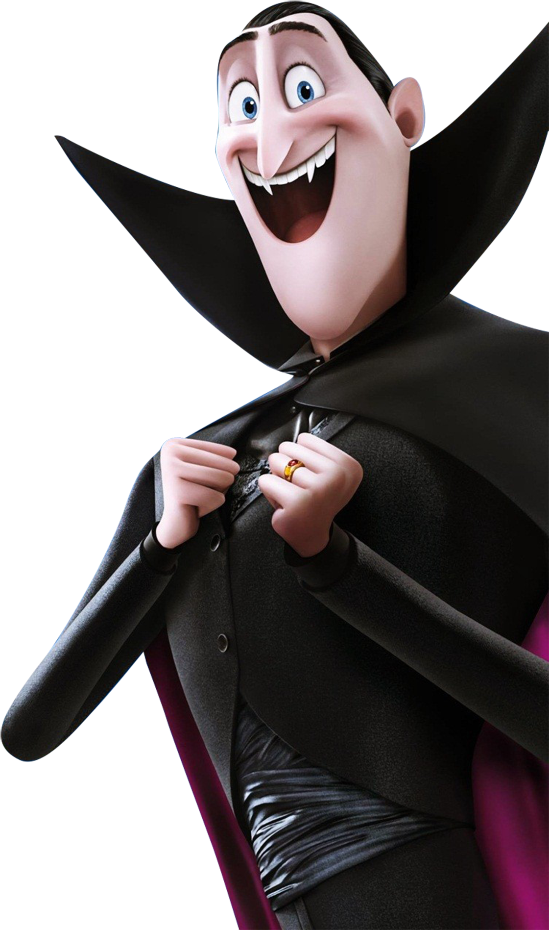 Animated Dracula Character Smiling