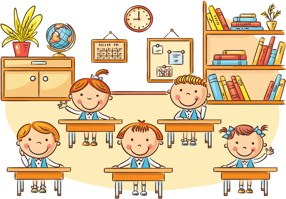 Student Classroom Cartoon Clip Art - Student Classroom Cartoon, HD Png Download PNG with transparent background