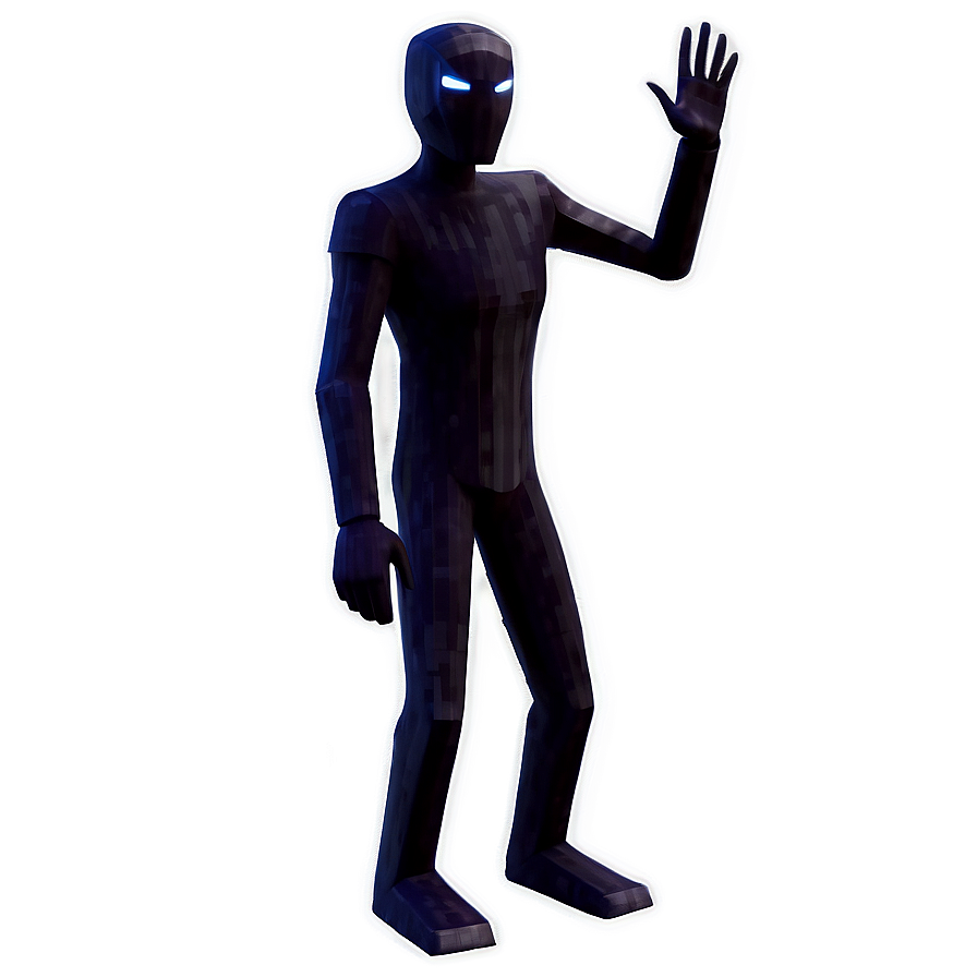 Animated Enderman Action Pose Png Uuq