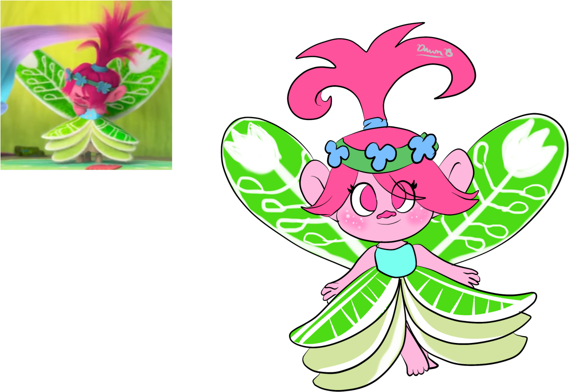 Dreamworks Fan Art Youtube Transprent Png Pink - Dreamworks Trolls Fan Art, Transparent Png PNG with transparent background